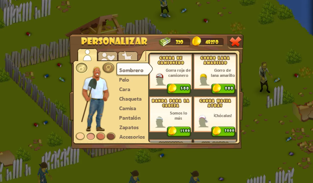 Personaliza a tu superviviente